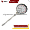 Mechanical pressure gauge for extrusion processing